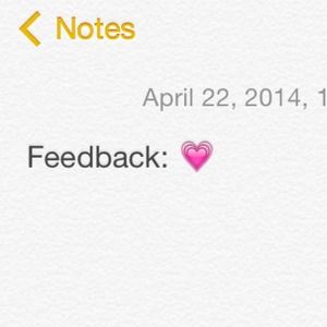 Feedback from buyers!