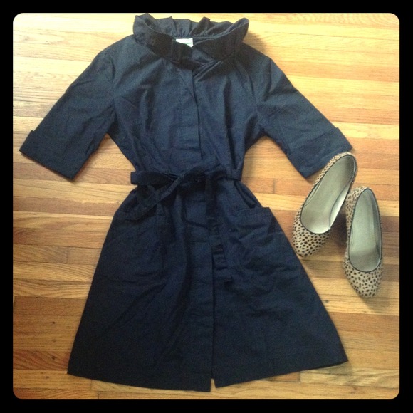 Anthropologie black shirt dress w/ cute details