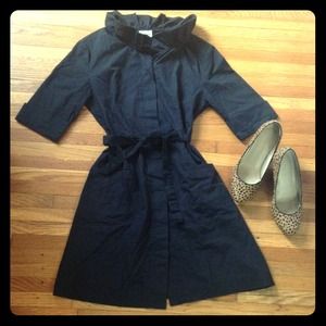 Anthropologie black shirt dress w/ cute details