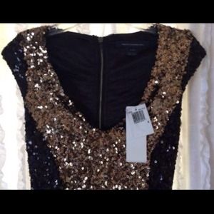 Black/Gold Sequin Dress