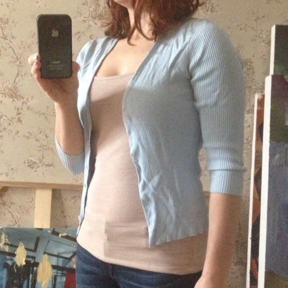 Cute Light Blue Cardigan