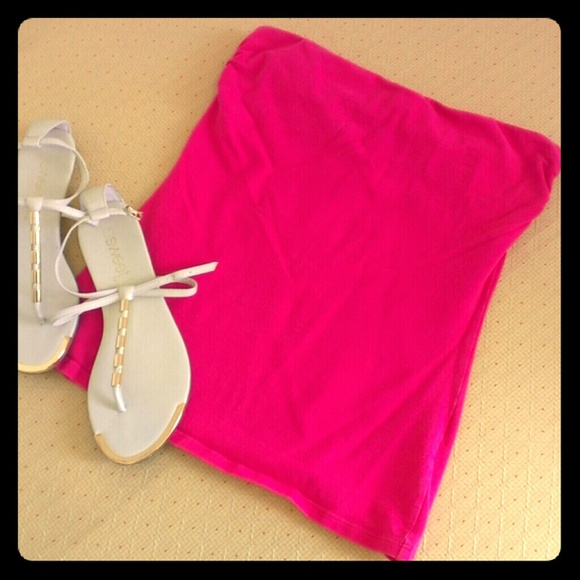 **2 for $7** Express Pink Tube Top