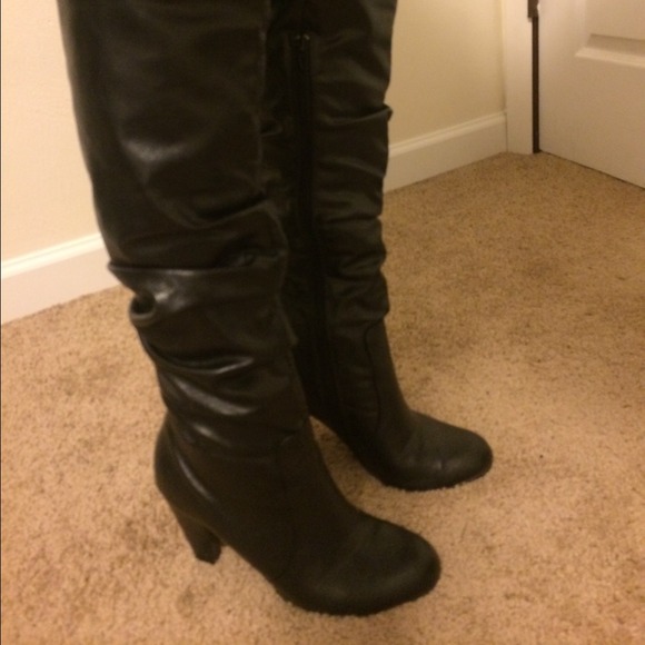 Paprika over the knee boots