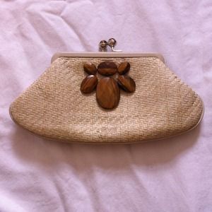 Anya Hindmarch straw clutch