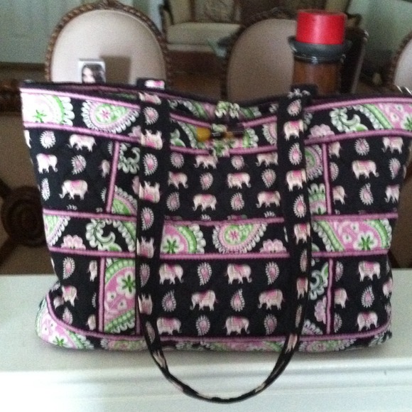 Vera bradley elephant pattern tote