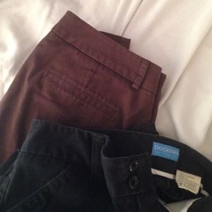 Dockers (Black and Chocolate Brown) x2 Slacks