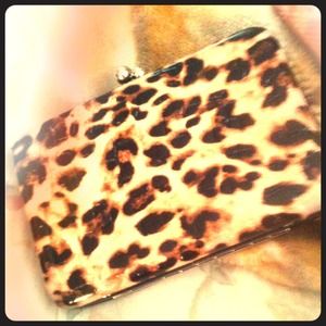 Cheetah Print Clutch Wallet