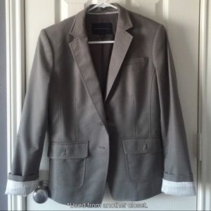 Classy Banana Republic gray blazer jacket Sz6(S/M)