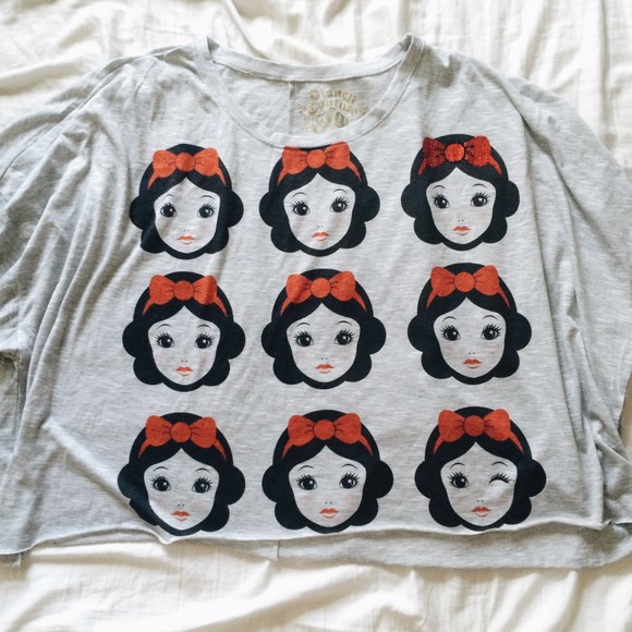 Snow White Bat-wing Dolman Top