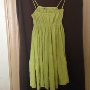 Lime green dress