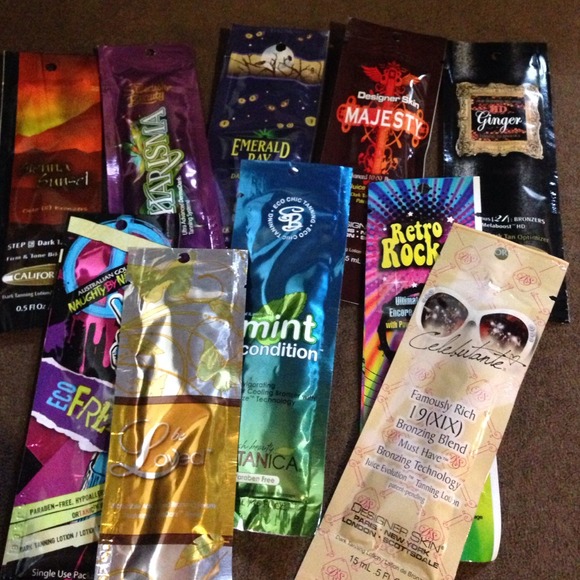 Tanning lotion packets 10 count