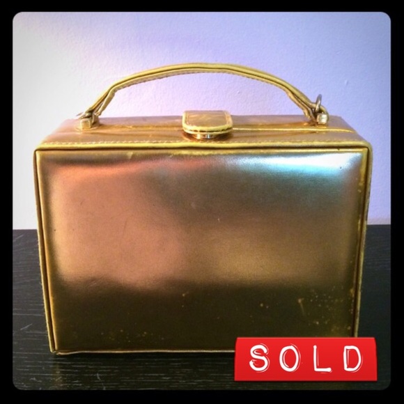 Vintage Gold Square Purse From Allan & Suzi NYC