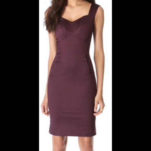 Zac Posen Deep Purple Cocktail Dress Size 2/4.