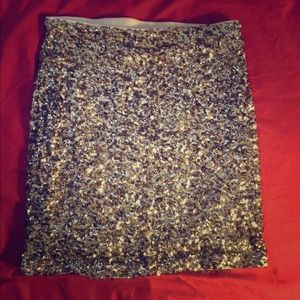 Gold sequin Decree skirt