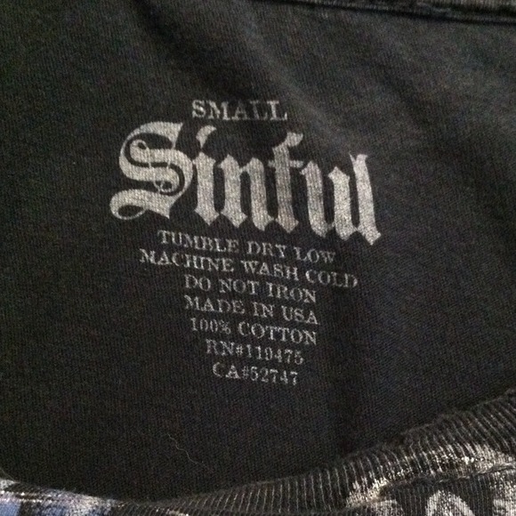 SOLD IN BUNDLE Sinful Tshirt - Picture 3 of 3