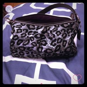 coach leopard print handbag on Poshmark