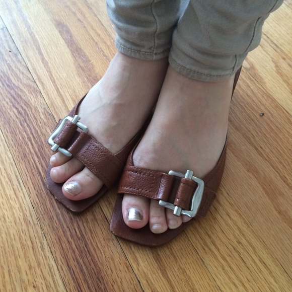 Tan shoes