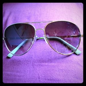 Turquoise & Silver Steve Madden Sunglasses