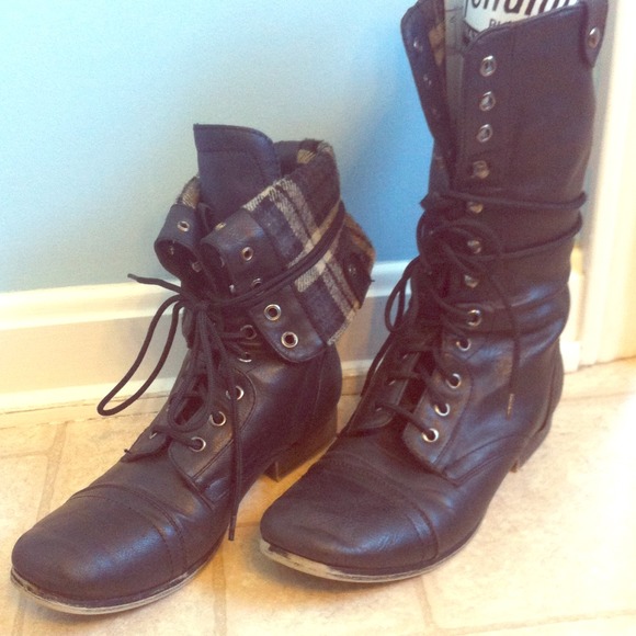 Madden Girl combat boots