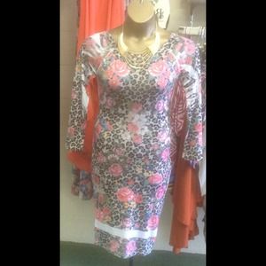 Beautiful Plus Size Floral dress $40