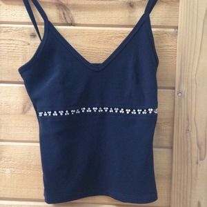 Very cute black tank.