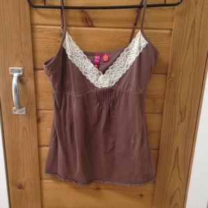 Cute brown spaghetti strap top.