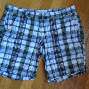 Aeropostale Stretch Plaid Shorts