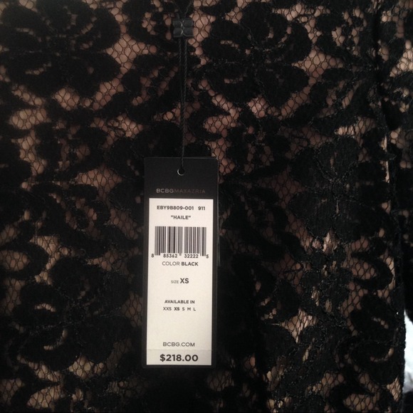Combinaison BCBG MAX AZRIA Noir Dentelle - Taille XS - Neuf Avec étiquettes