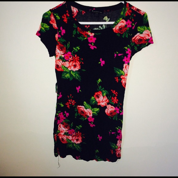 Floral tshirt dress!!!