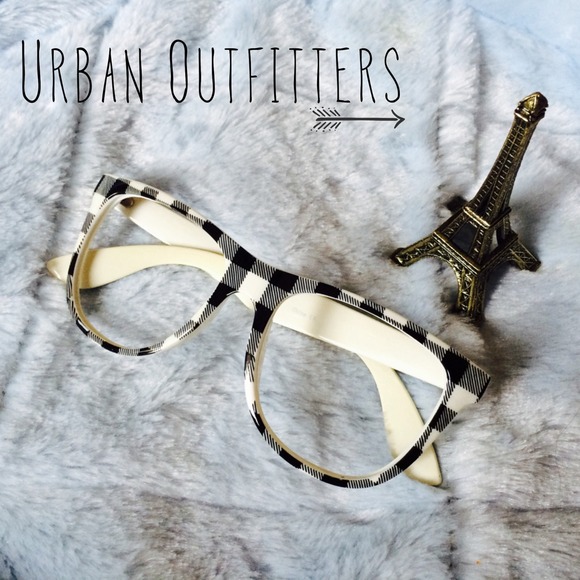 Plaid glasses frame from Urban Outfitters