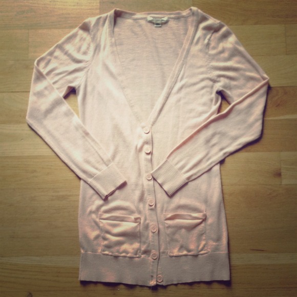 Button up sweater.