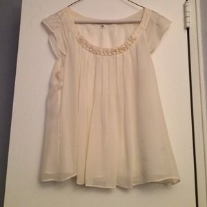 Cream colored blouse