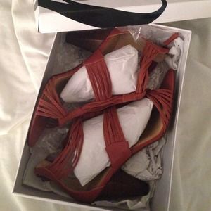 Nine West Brown Woven Braid Sandal Pump