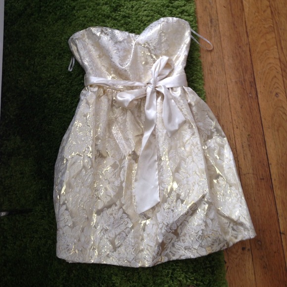 Gold dress