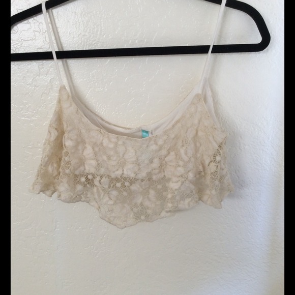 Lace Flouncy Crop Top/Bralette