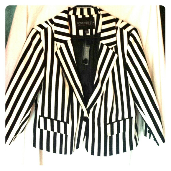 vertical striped jacket