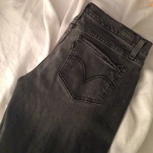 Levi's 524 Too Superlow Distressed Jeans