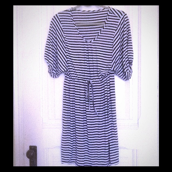 Striped cover-up dress