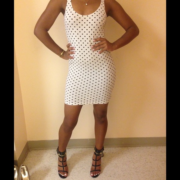 American Apparel Polka dot dress