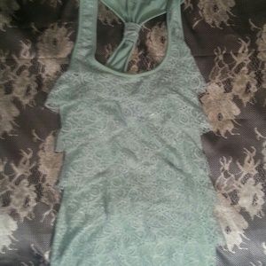 Mint green tank