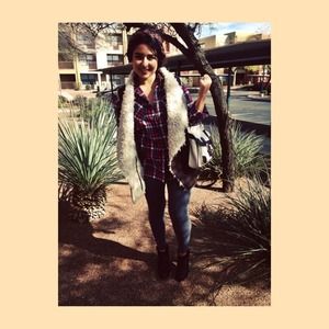 Aeropostale suede vest