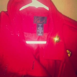 SALE!! Via red coat. Truly classic! XS/S