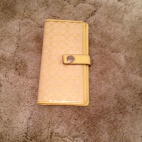 Coach checkbook cover