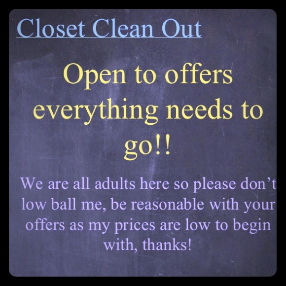 Everything that's in my closet :)
