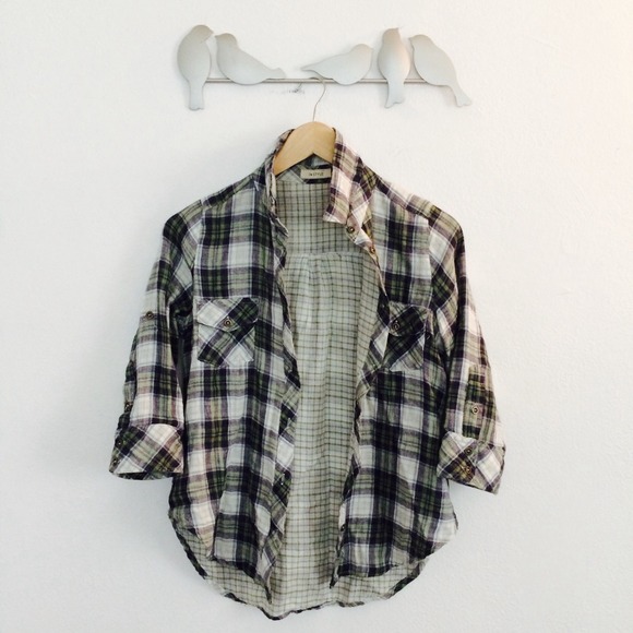 Plaid button down