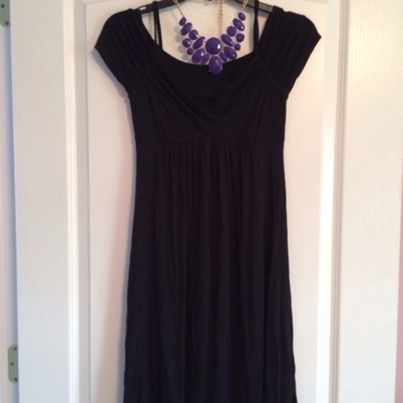 Off shoulder black dress