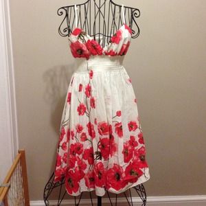 Poppy flower dress