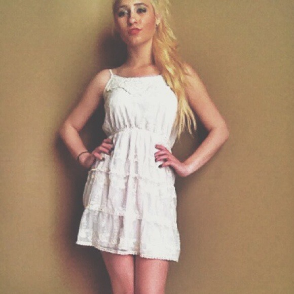 White, Lacey Spring/summer dress