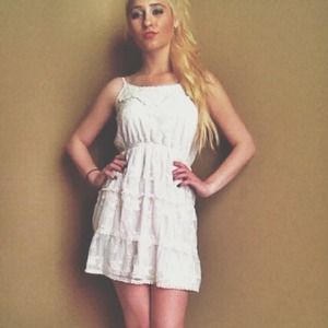 White, Lacey Spring/summer dress