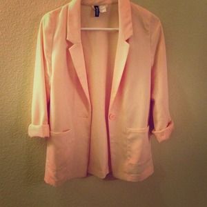 H & M peach blazer
